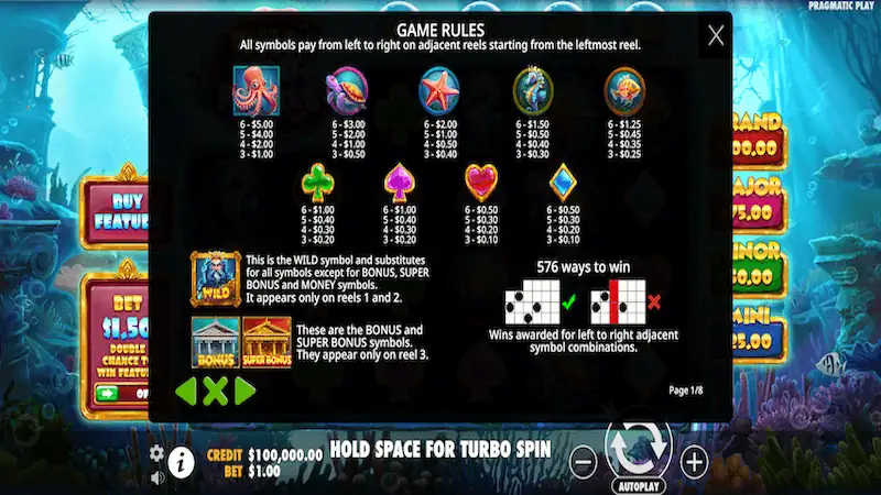 Paytable Wild Wild Pearls Pragmatic Play Konohatoto78 Paytable Wild Wild Pearls Pragmatic Play Konohatoto78